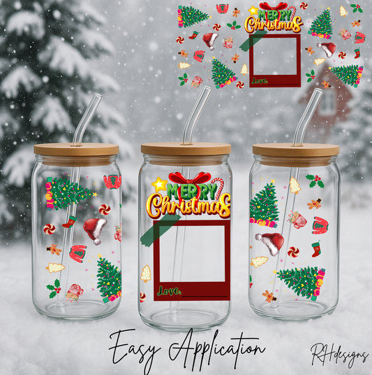 Personalised Christmas Photo - 16oz