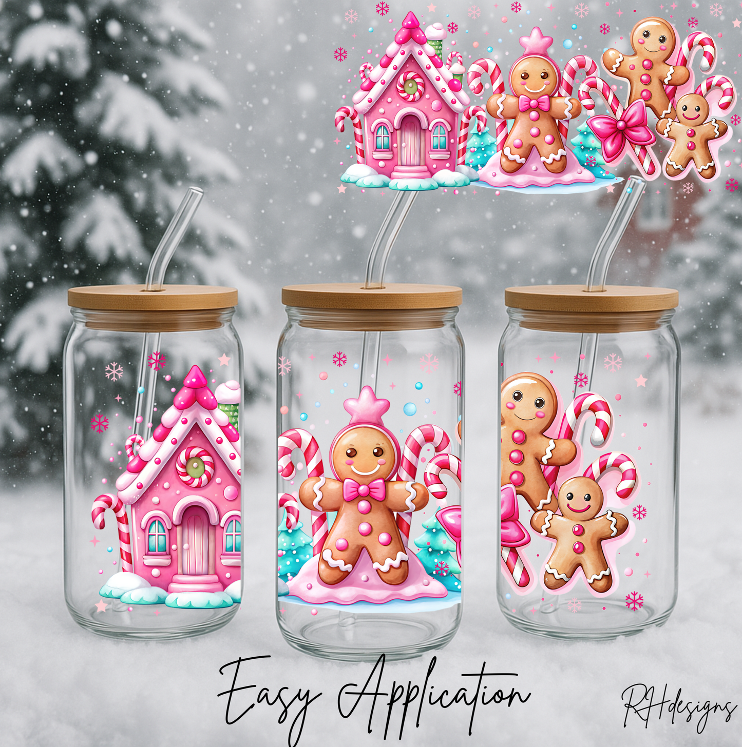 Pink Gingerbread Candy - 16oz