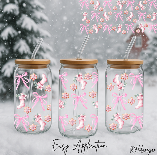Pink Stocking - 16oz