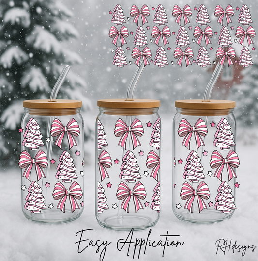 Pink Christmas Tree's - 16oz