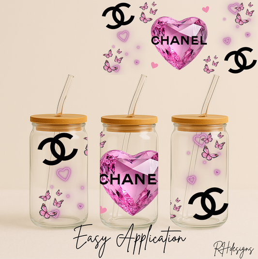 Pink Loveheart C - 16oz