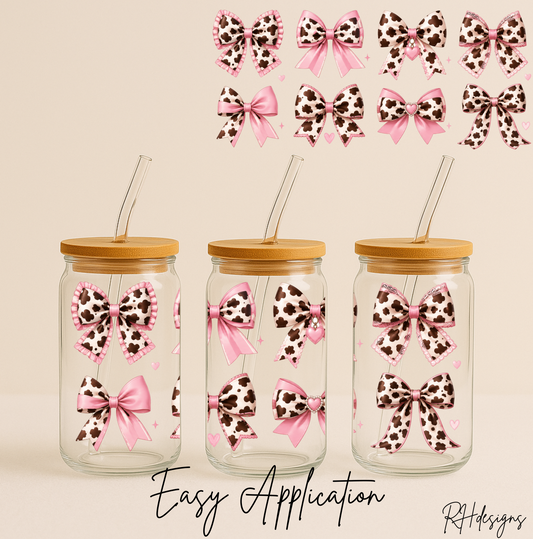Pink Cow Bows - 16oz