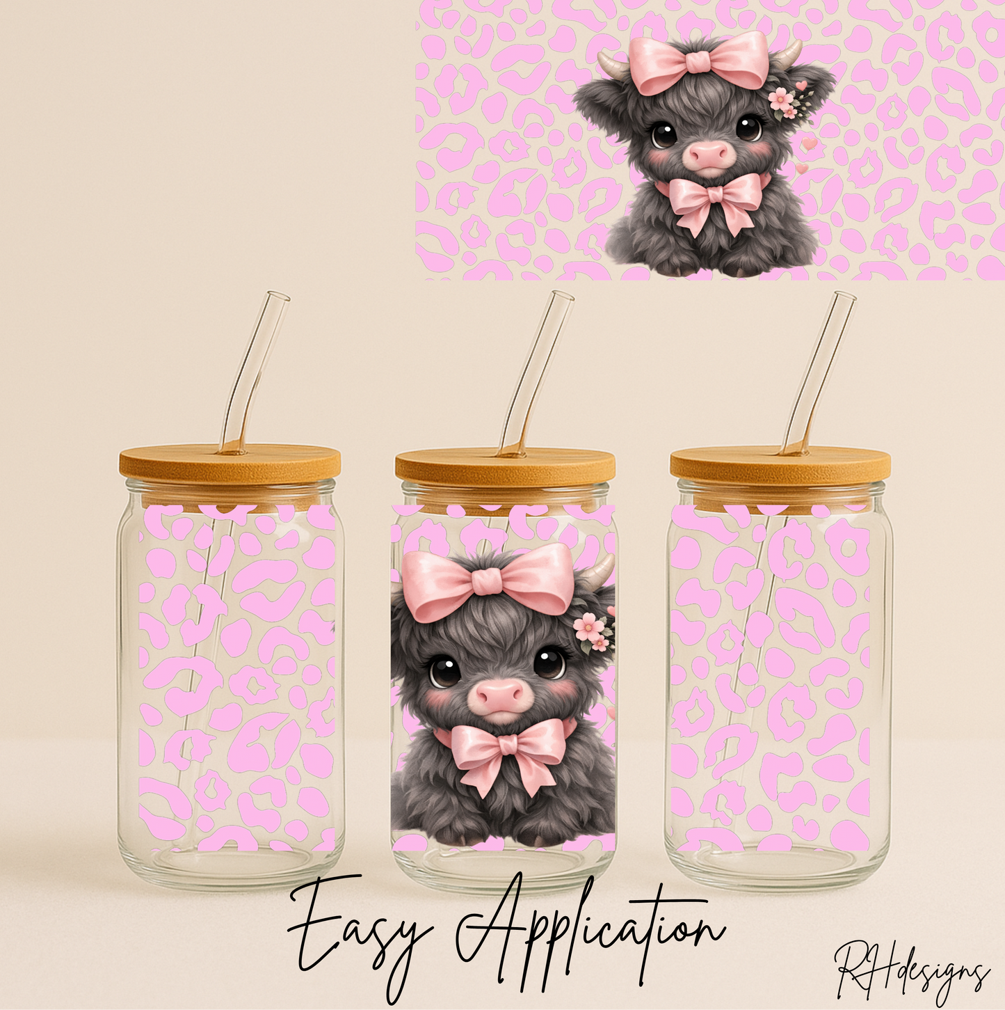 Cute Little Patch Cow - 16oz
