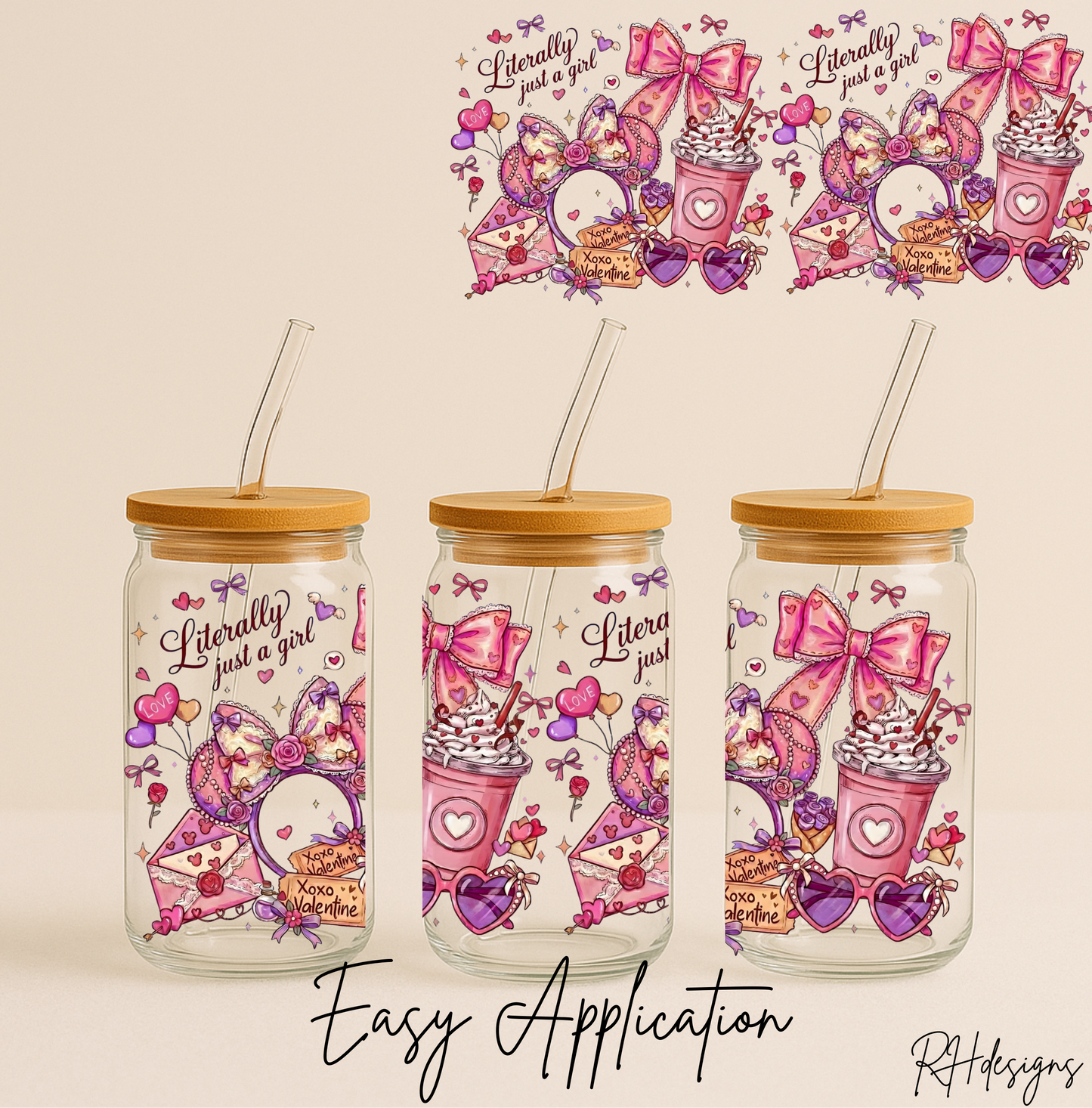 Literally Just A Girl Valentines - 16oz