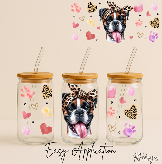 Leopard Print Boxer Valentines - 16oz