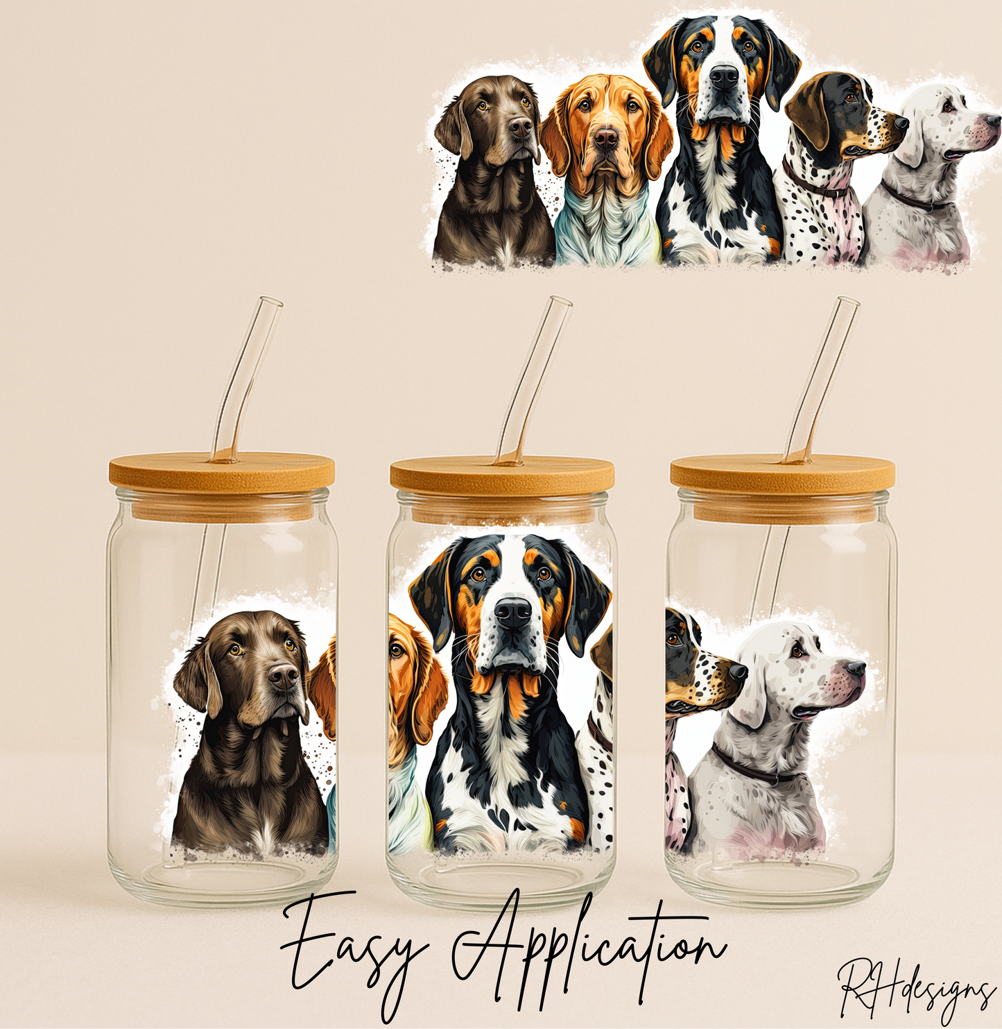 Different Breed Dogs - 16oz