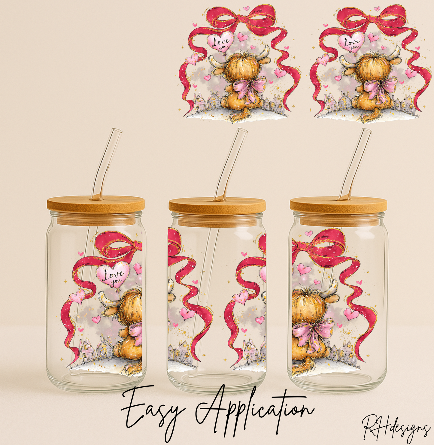 Love Cow Valentines - 16oz