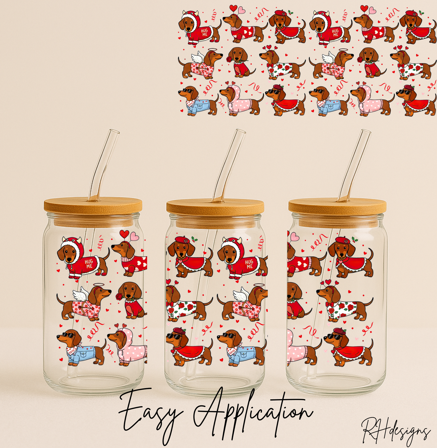Sausage Doggies Valentines - 16oz