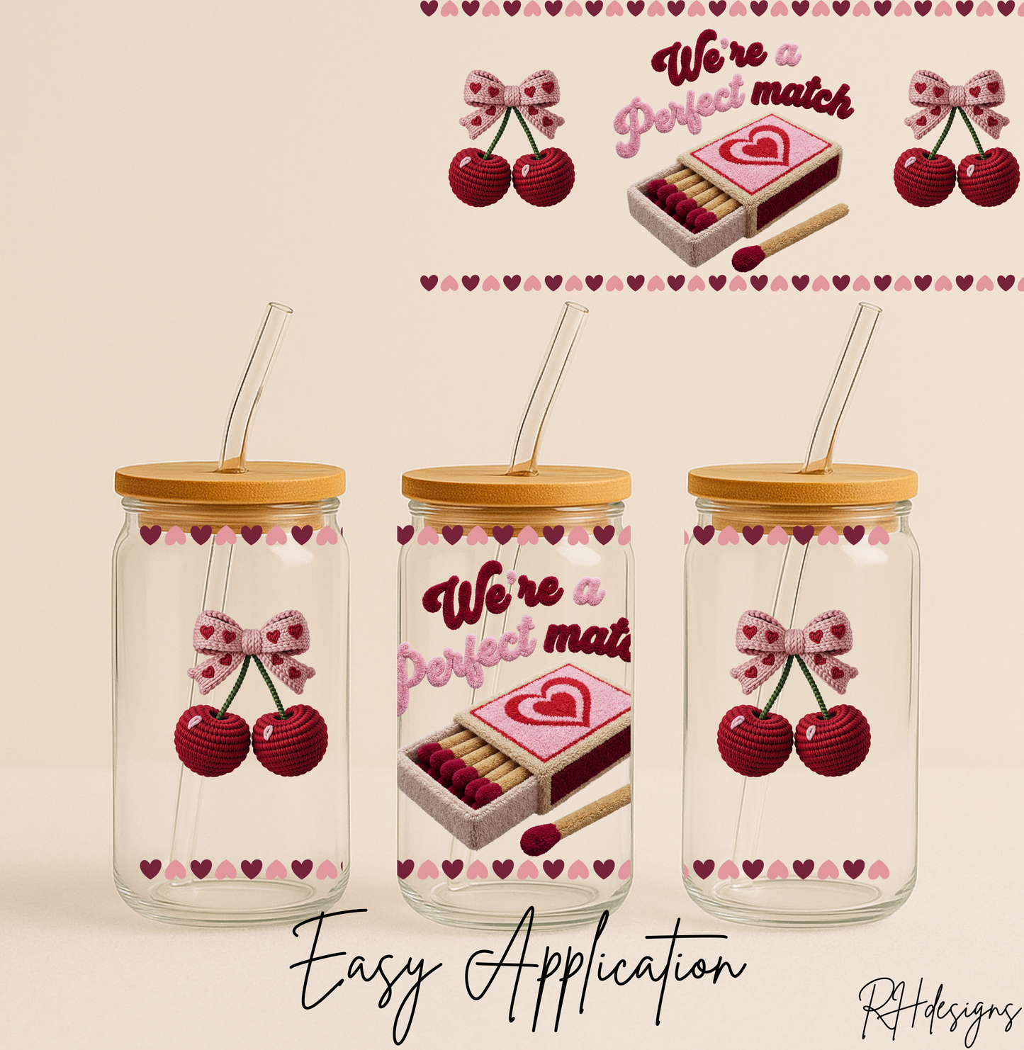 Were A Perfect Match Valentines - 16oz