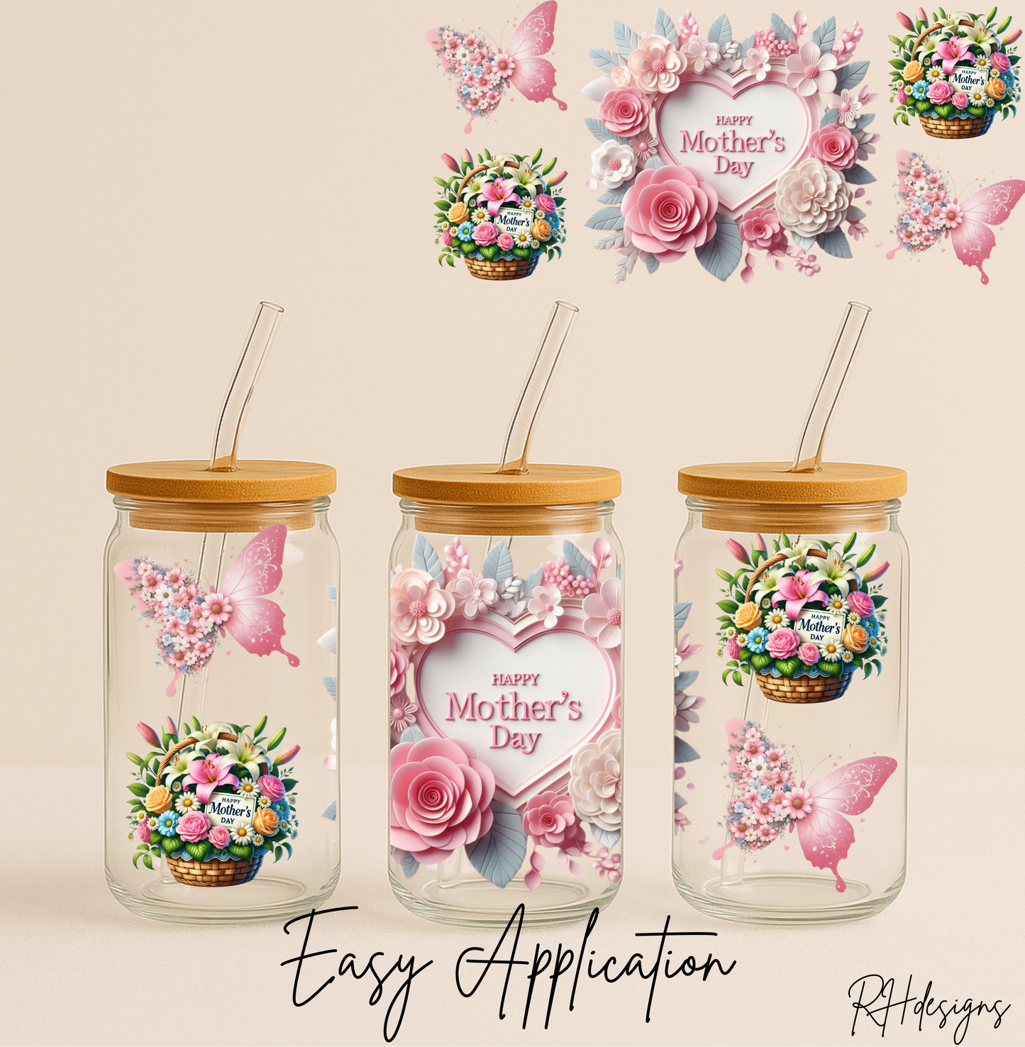 Happy Mothers Day Flowers - 16oz