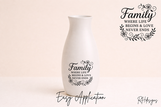 Family, Where Life Begins - 4'',10cm