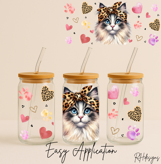 Long Haired Cat Valentines - 16oz