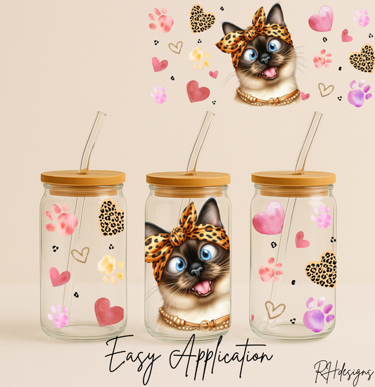 Short Haired Funny Cat Valentines - 16oz