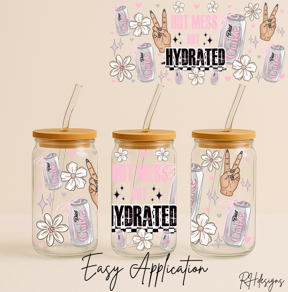 Hot Mess But Hydrated Diet - 16oz