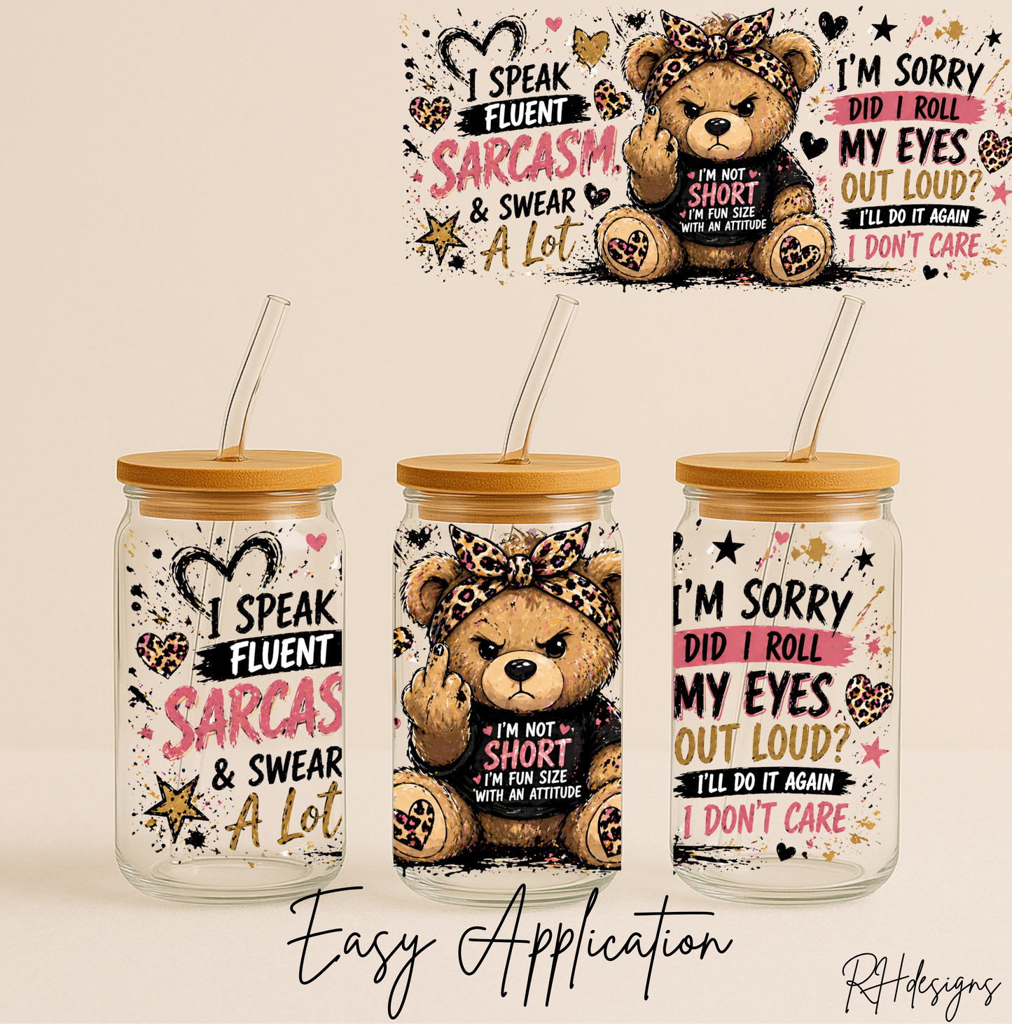 Sarcasm Bear - 16oz