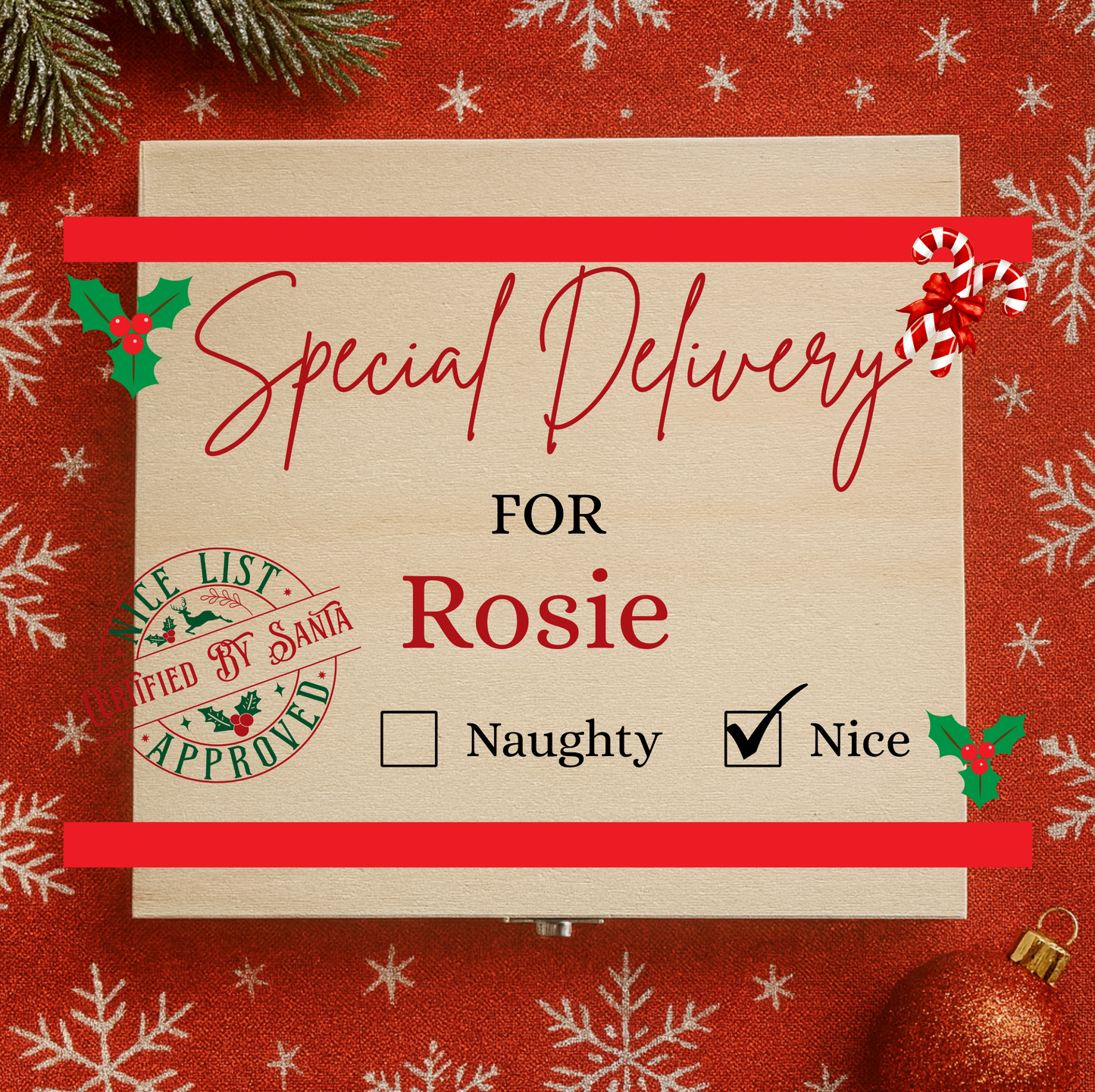Personalised Christmas Eve Box Wrap