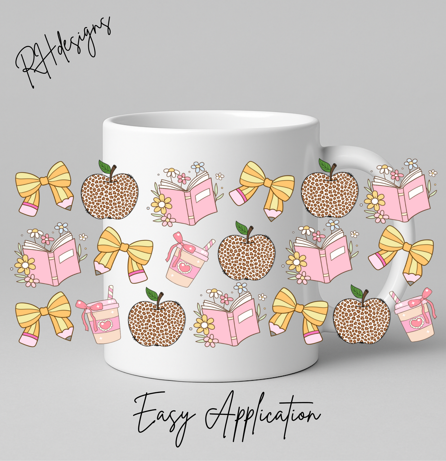 Teacher Leopard Print Apples - 11oz