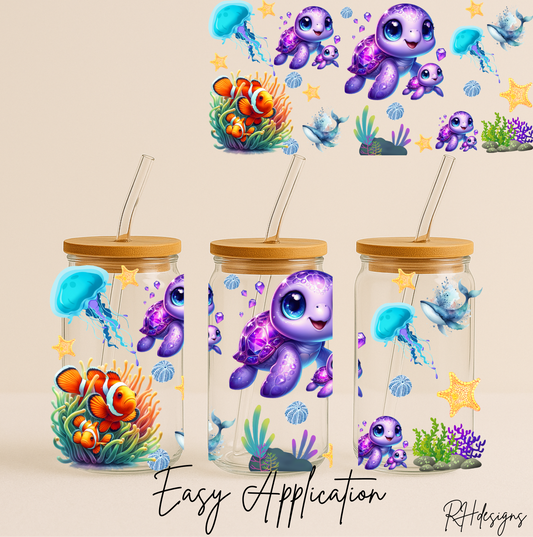 Baby Purple Turtle - 16oz