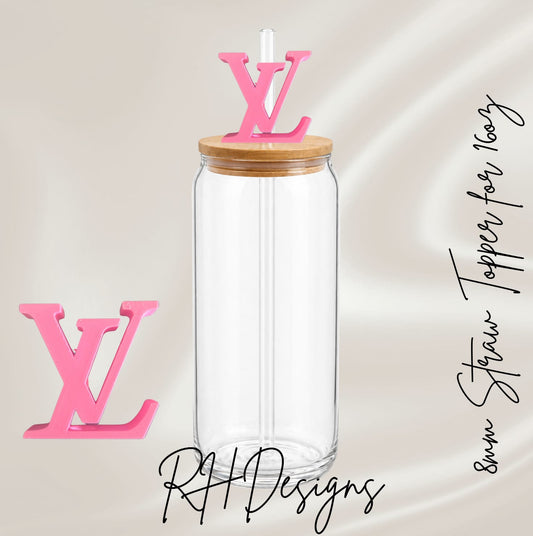 Pink Louis - Straw Topper - 3D