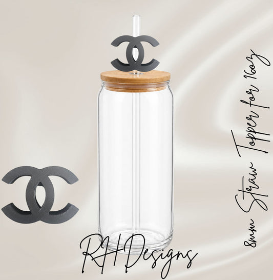 Black CC - Straw Topper - 3D