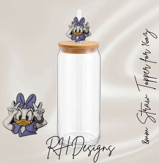 Daisy Duck - Straw Topper - 3D