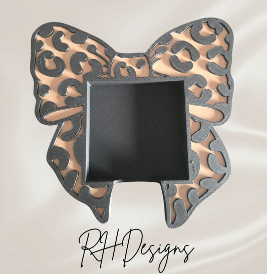 Leopard Print Sticky Note Holder - 3D