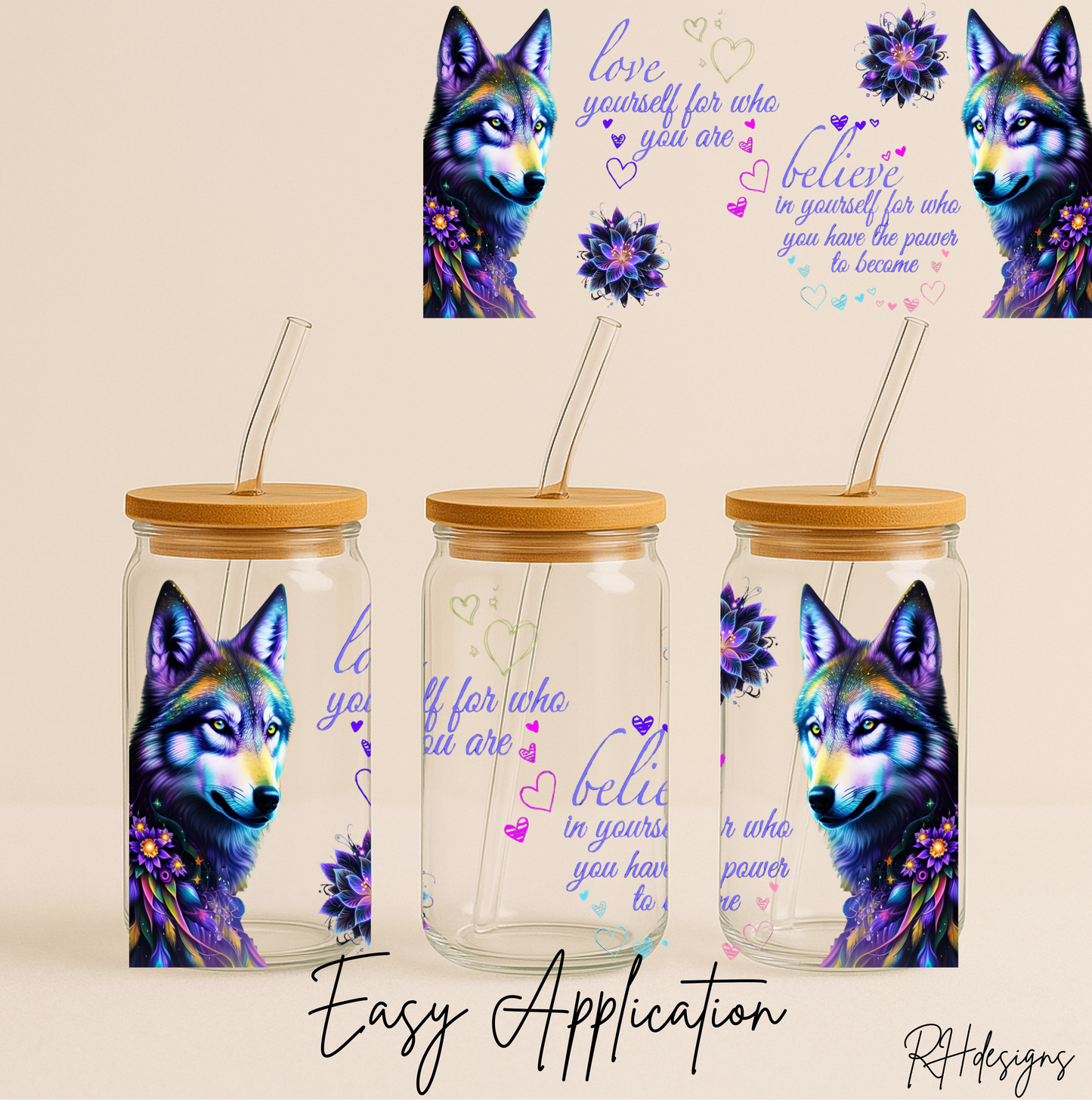 Love Yourself Wolf - 16oz