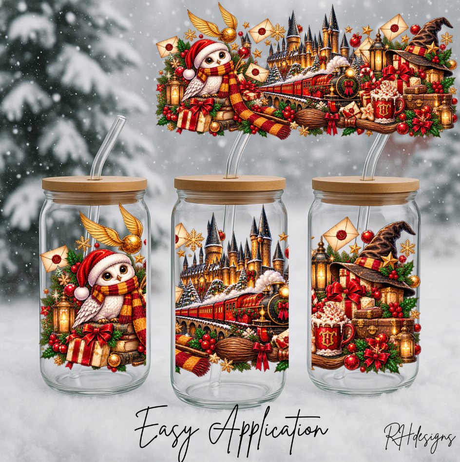Christmas HP Owl - 16oz