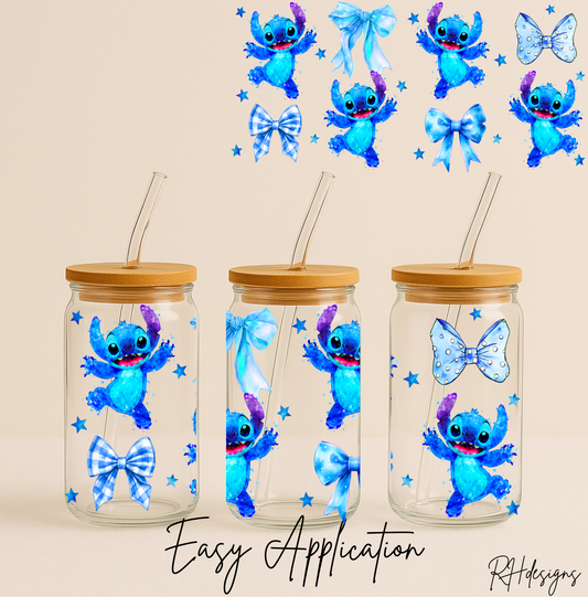 Blue Bow Alien Monster - 16oz
