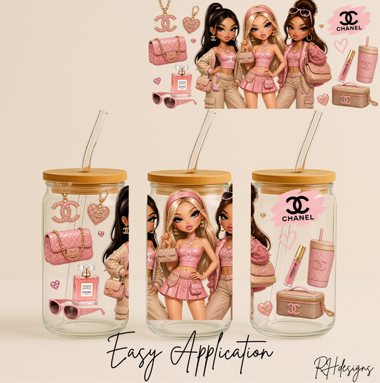 Pink Tan 3 Girls C - 16oz