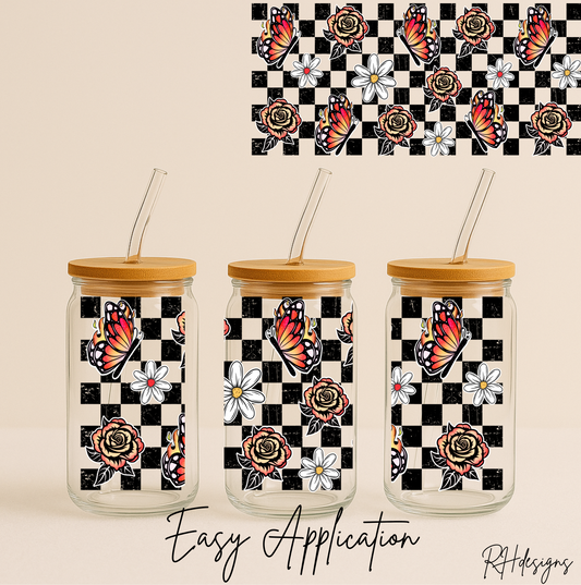 Checkered Butterflies - 16oz