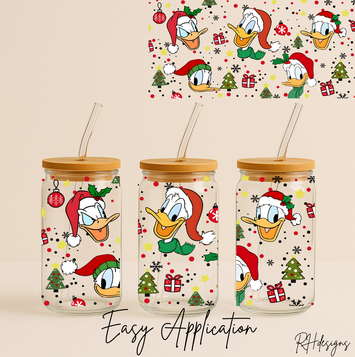 Christmas D Duck - 16oz