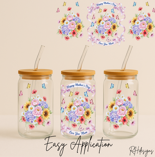 Happy Mothers Day Pink Bow - 16oz