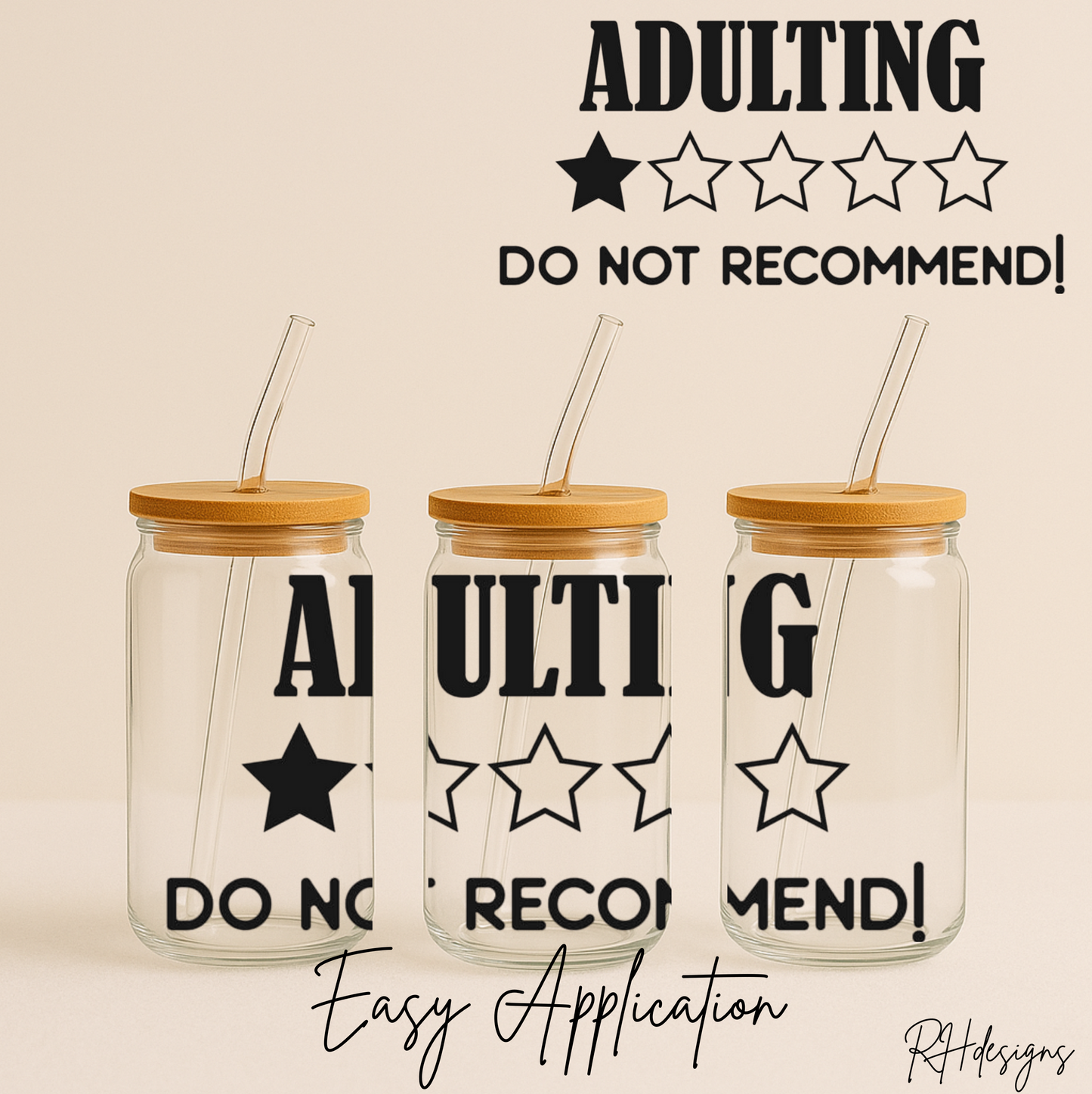 Adulting Do Not Recommended - 16oz
