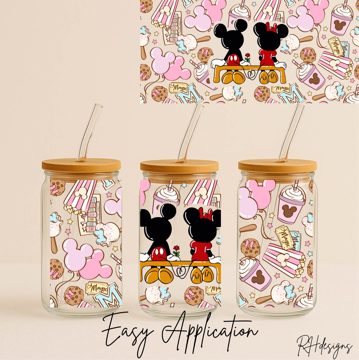 Pink Park Characters - 16oz
