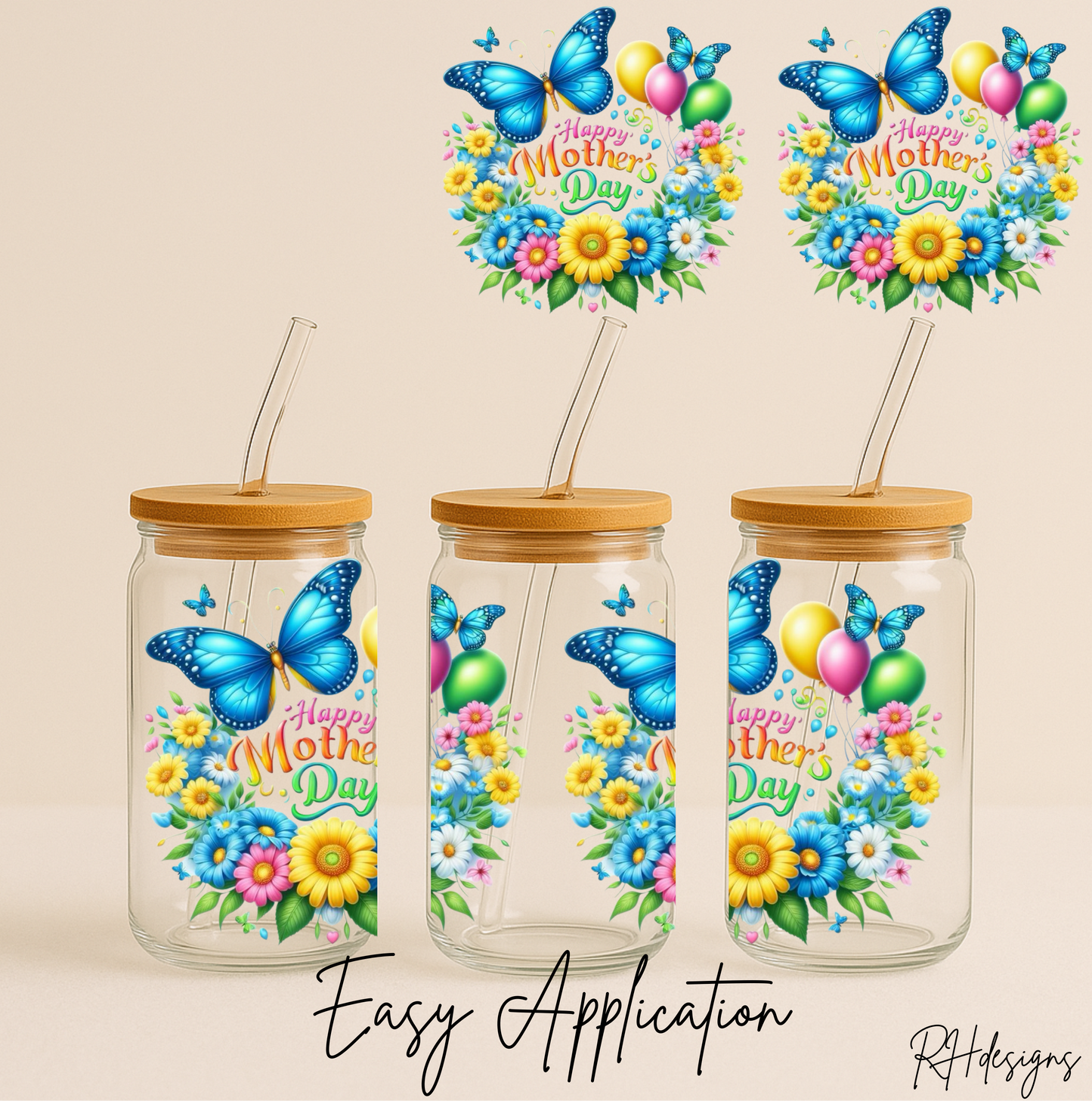 Flower Wreath Mothers Day - 16oz