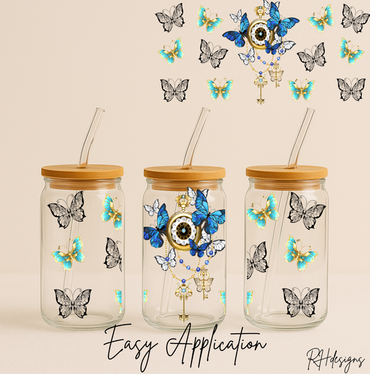 Butterflies & Key - 16oz