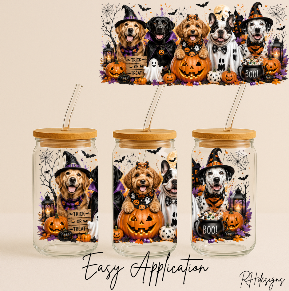 Trick Or Treat Halloween Doggies - 16oz