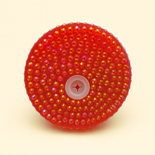 Red Rhinestone Lid