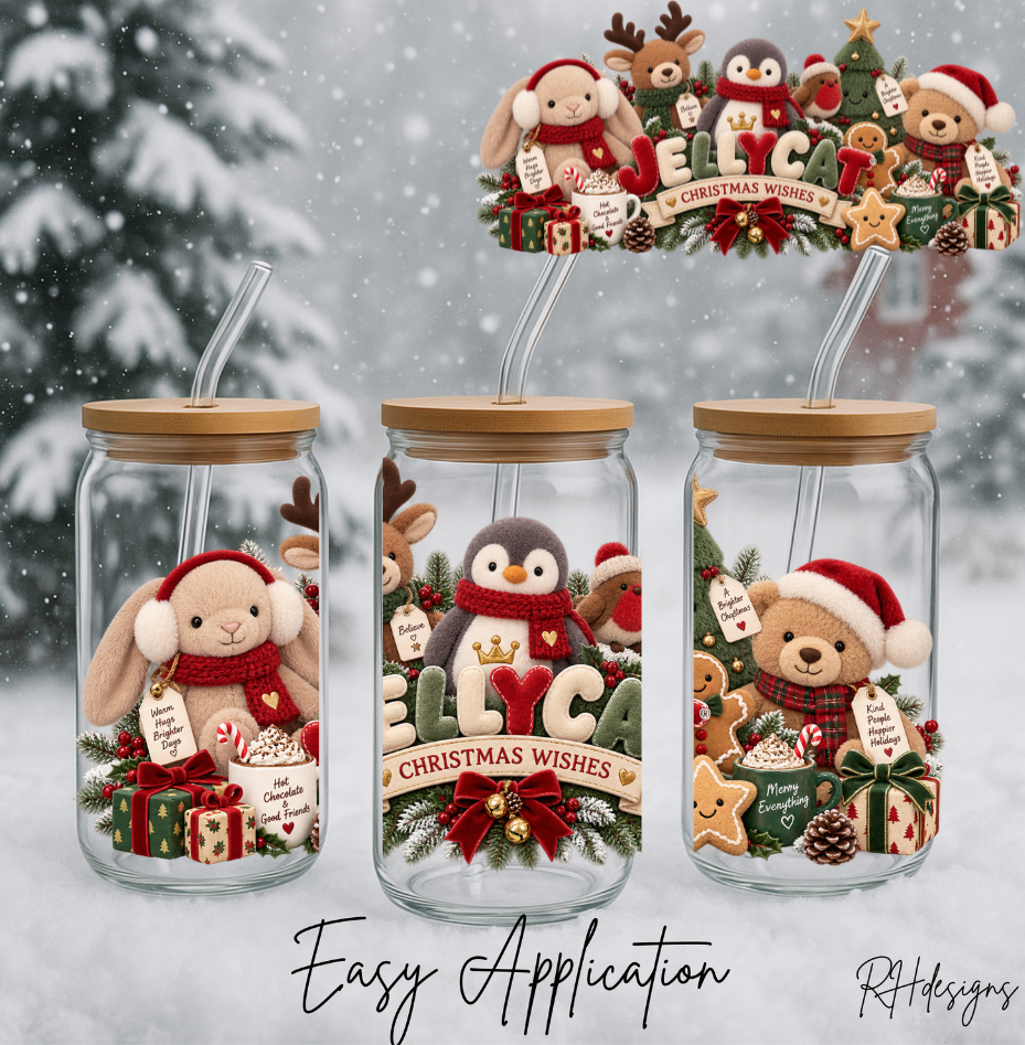 Christmas Penguin Jelly Cat - 16oz