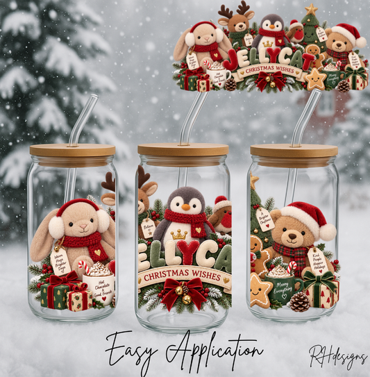 Christmas Penguin Jelly Cat - 16oz