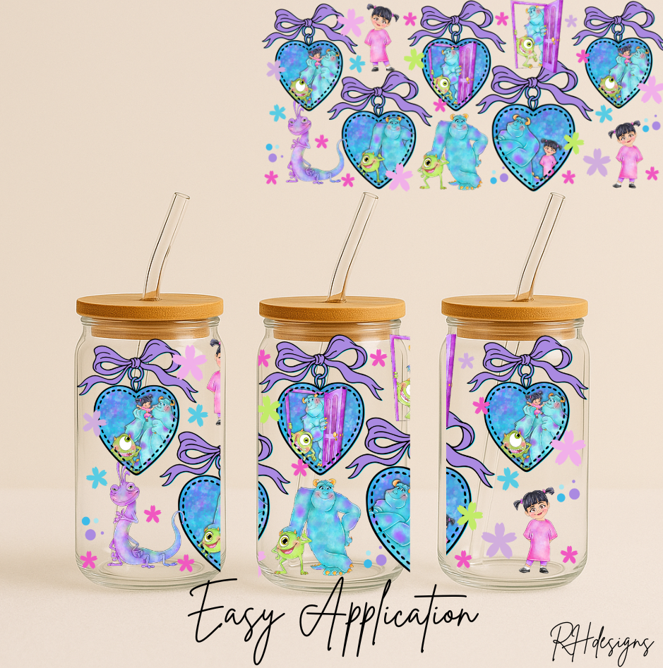 Blue Loveheart Monster - 16oz