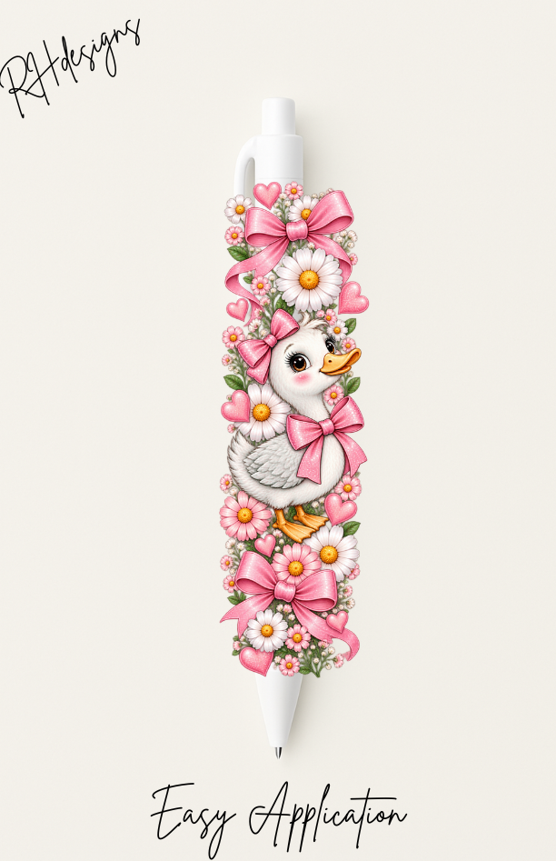 Pink Flower Duck - Matching Bundle