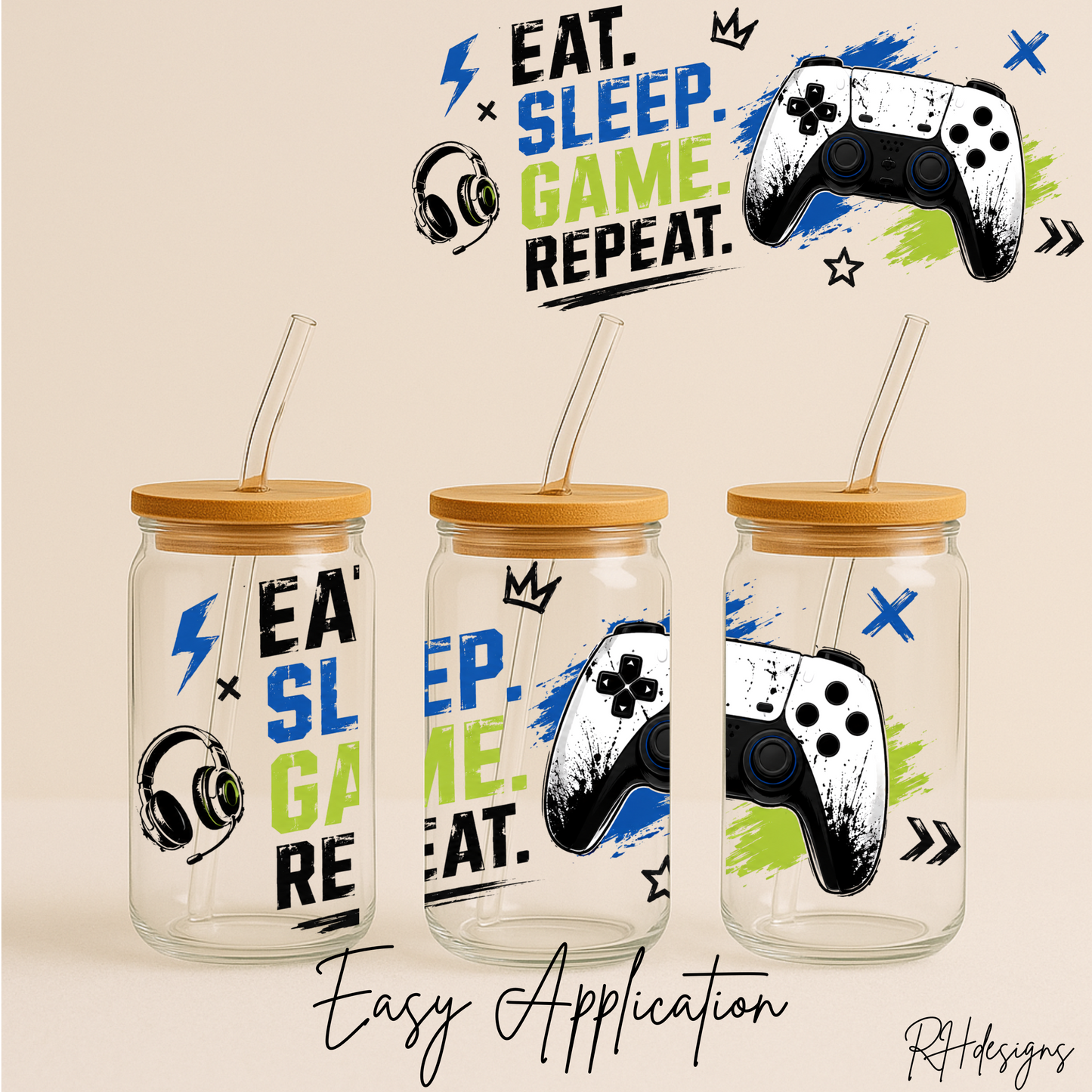 Gamer Eat Sleep - 16oz