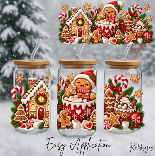 Red Gingerbread CandyCane - Matching Bundle