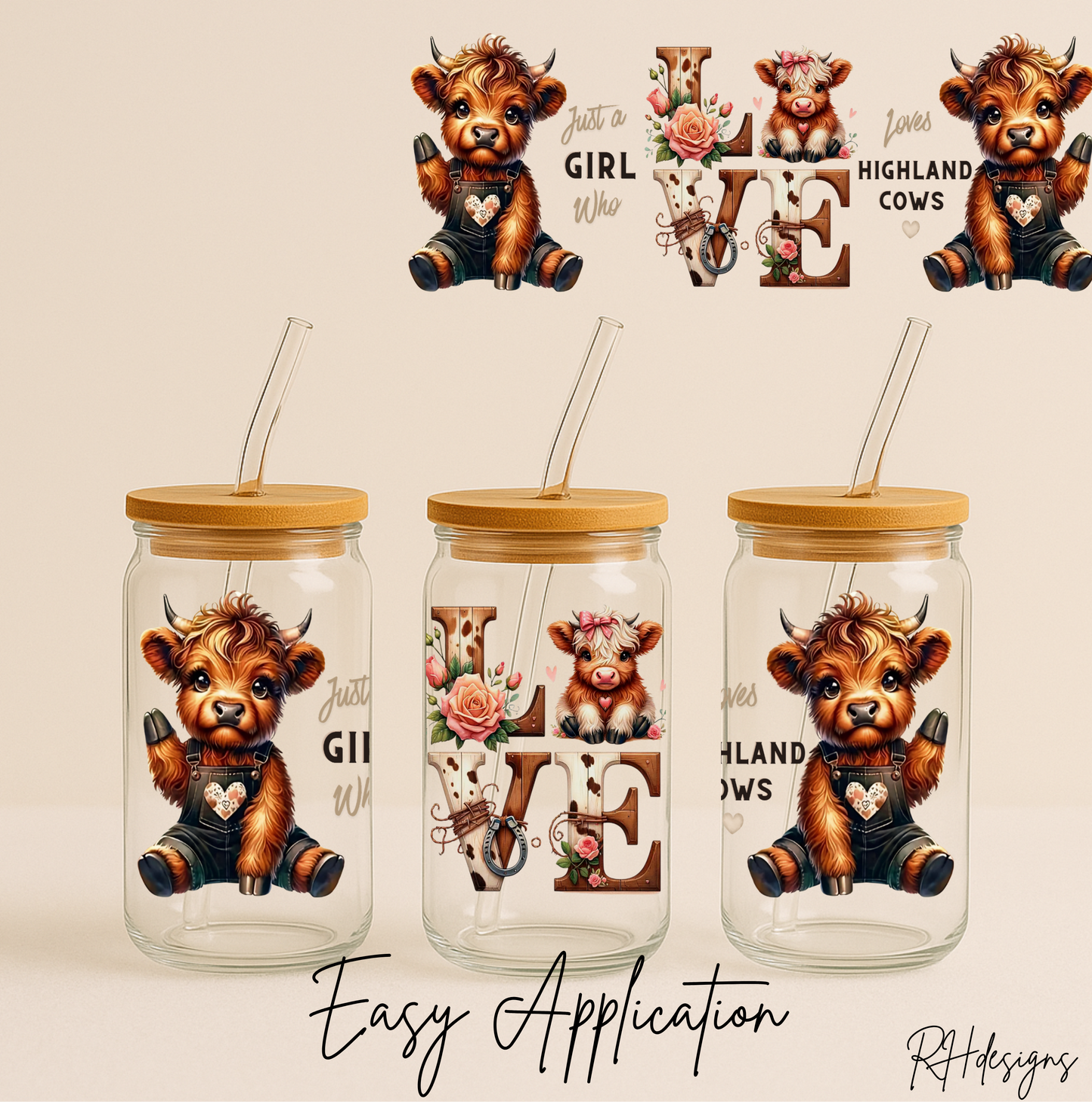 Girl Who Loves Cows - 16oz