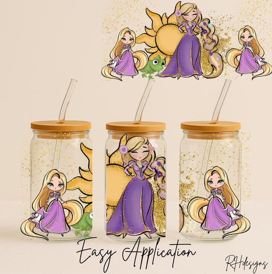 Gold Glitter Princess - 16oz