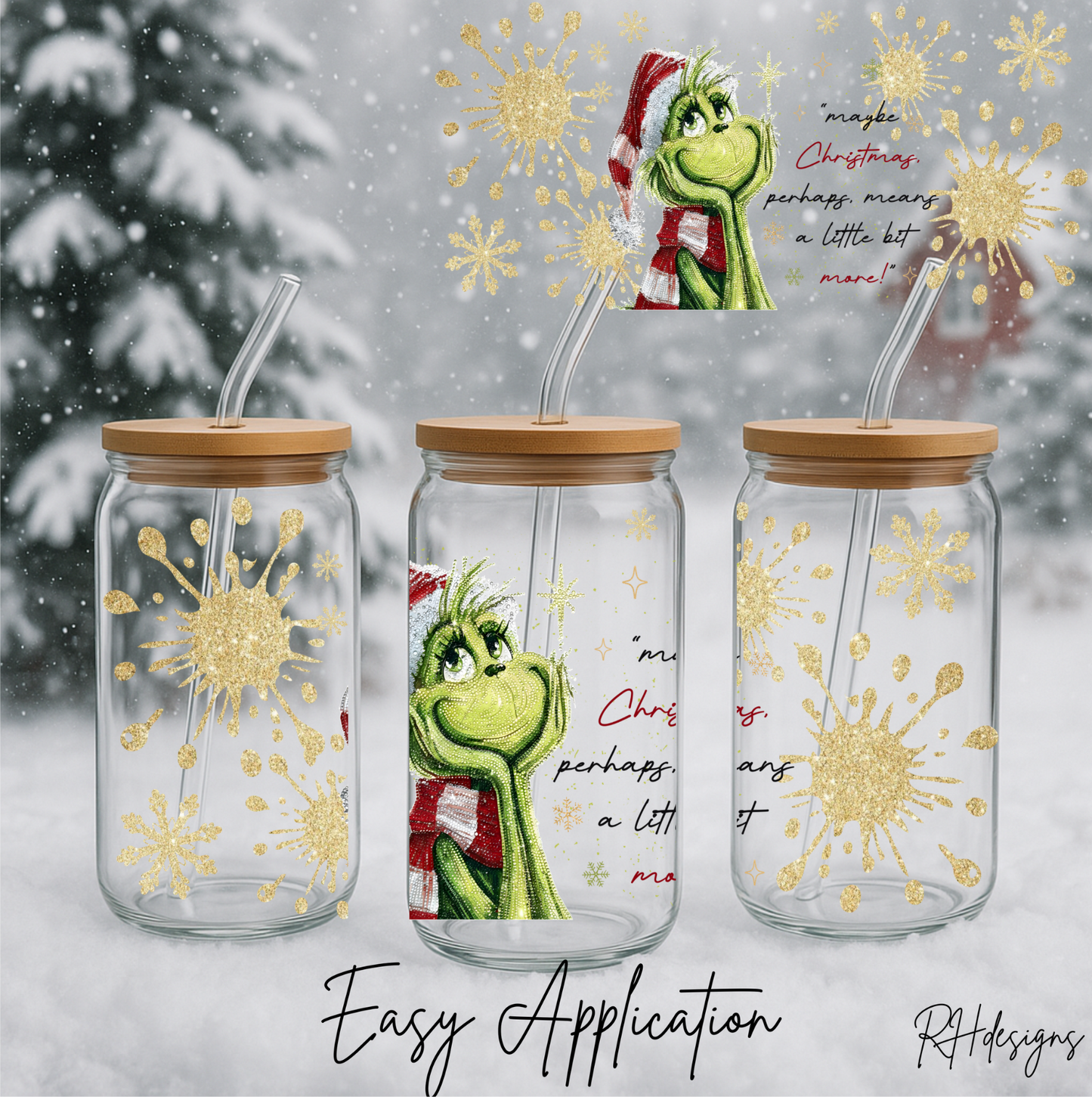 Maybe Christmas Perhaps Smiling Grinchy - 16oz