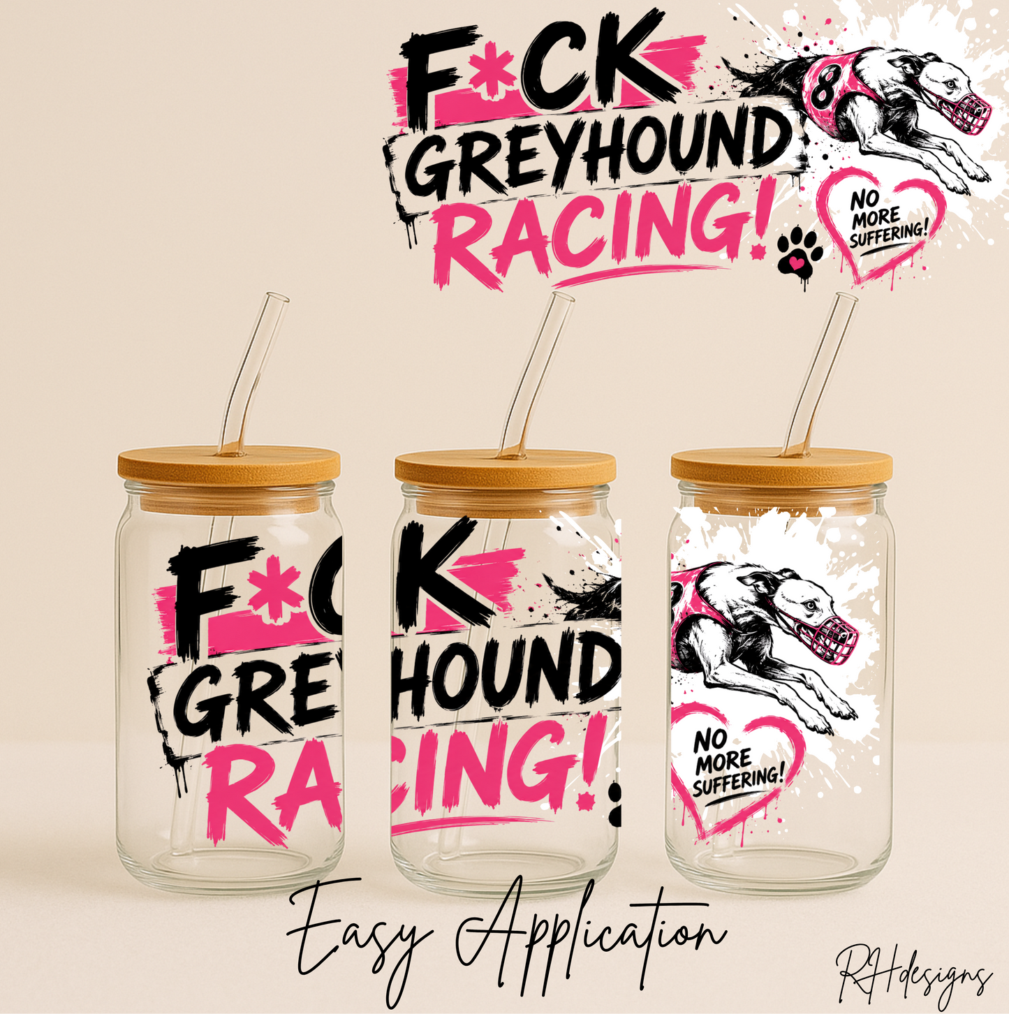 F Greyhound Racing - 16oz