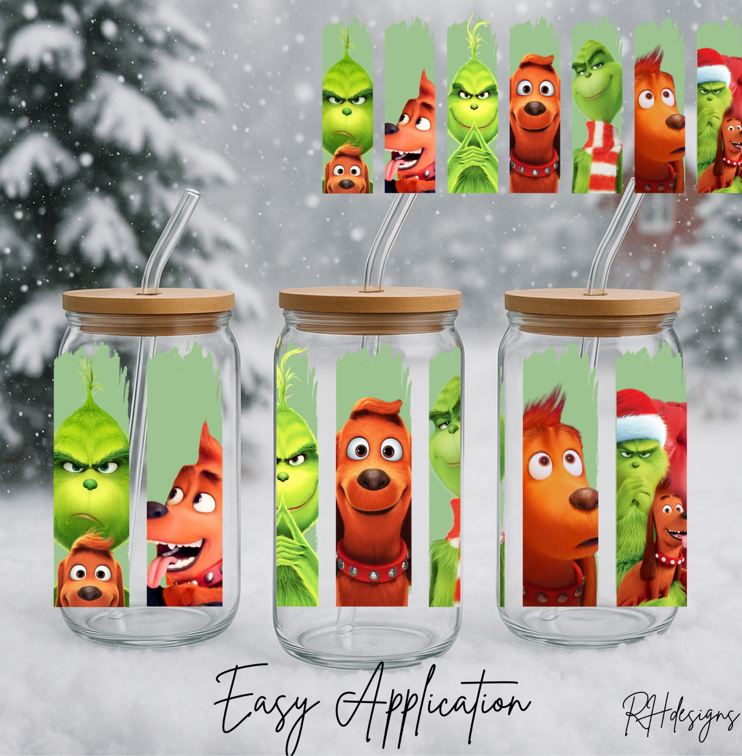Grinchy Green Stripe - 16oz